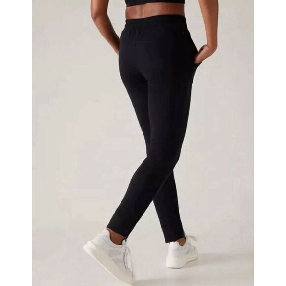 Athlete XS Cozy Karma Zip Pant, Black Soft Pants Joggers NWT Fleece Lining - Picture 3 of 13